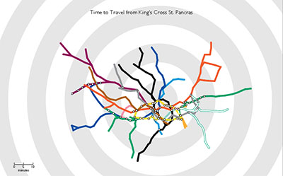 Travel Time Tube Map