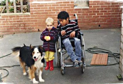 Lassie, Henry and Nev, circa 1986